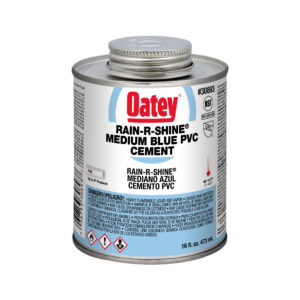 Oatey 16oz Rain-R-Shine Średni niebieski cement PVC