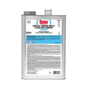 Cement Oatey Gallon Medium Body Special Milky Clear ABS Cement