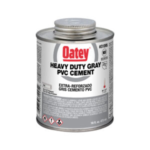Wytrzymały szary cement PVC Oatey 16oz