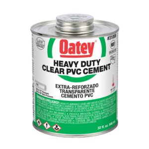 Oatey 32oz przezroczysty cement PVC o dużej wytrzymałości