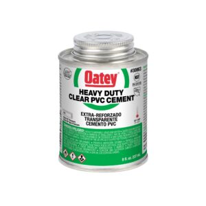 Przezroczysty cement PVC Oatey 8oz do dużych obciążeń