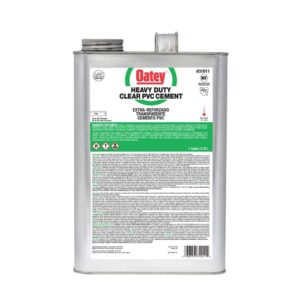Przezroczysty cement PVC do dużych obciążeń Oatey Gallon